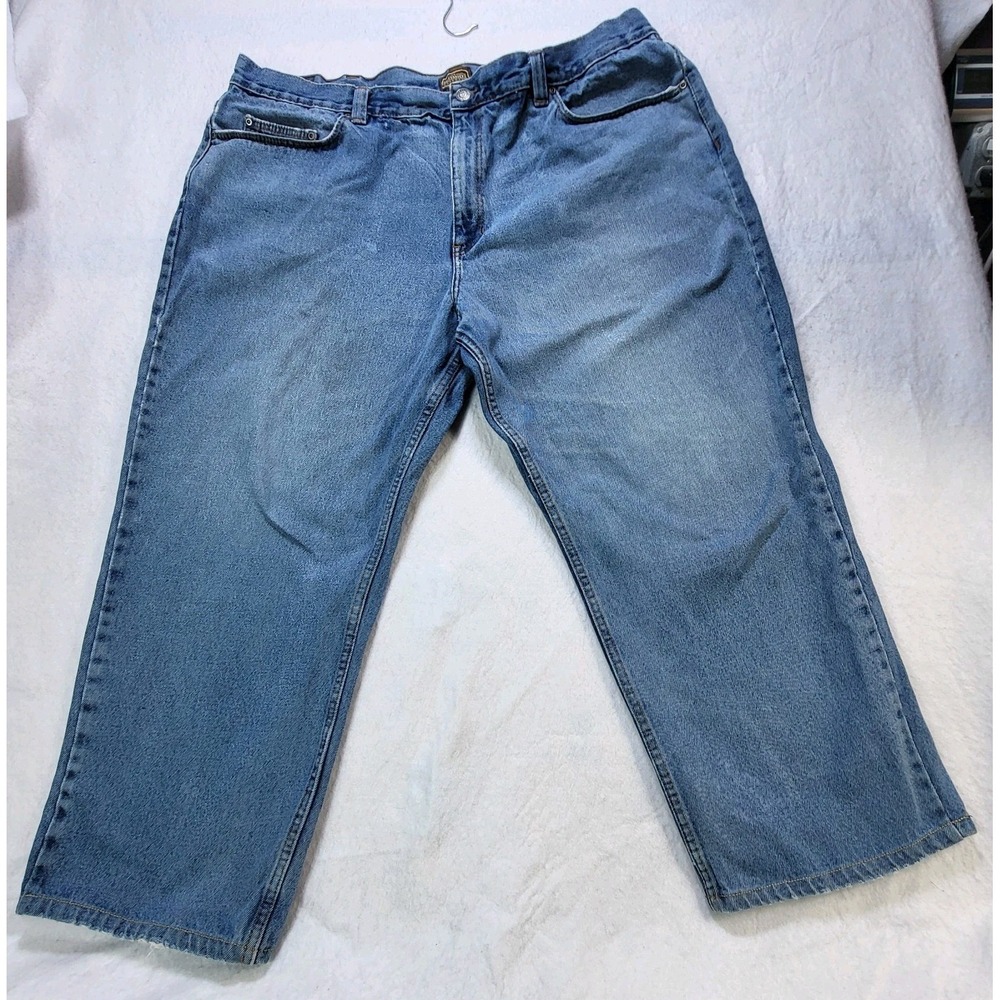 C.E. Schmidt Workwear Carpenter Jeans Mens Light‎ Wash Denim Relaxed Fit 44x26